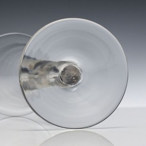FOUR 19TH CENTURY PLAIN STEM WINE GLASSES C1880 - ADDITIONAL PHOTO 5