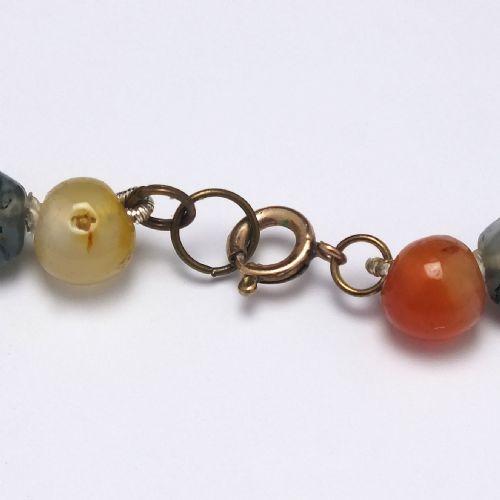 RARE SCOTTISH MOSS AGATE NECKLACE C1900 - ADDITIONAL PHOTO 4