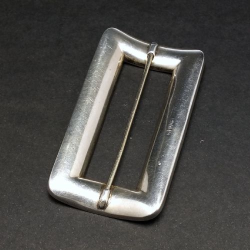 RARE ANTIQUE VICTORIAN SCOTTISH SILVER AGATE BELT BUCKLE C1892 - ADDITIONAL PHOTO 2