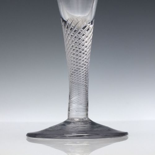 GEORGIAN MULTI SPIRAL AIR TWIST WINE GLASS C1750 - ADDITIONAL PHOTO 1
