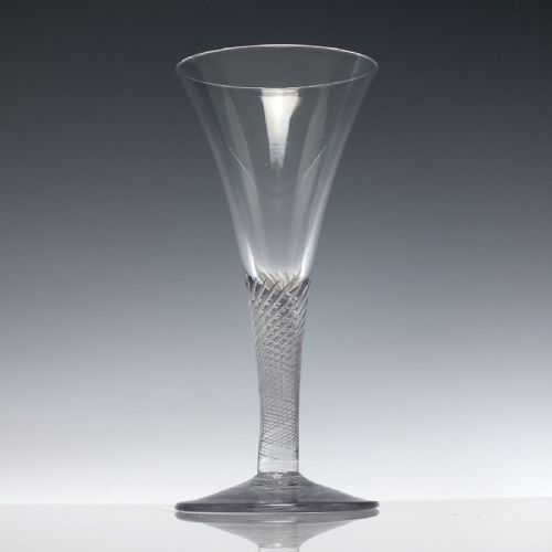 GEORGIAN MULTI SPIRAL AIR TWIST WINE GLASS C1750 - ADDITIONAL PHOTO 3