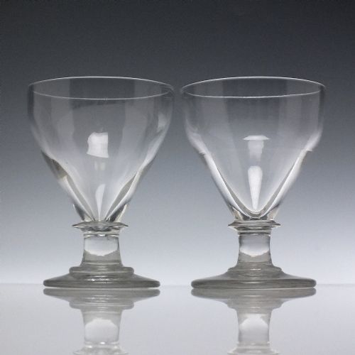 pair of 19th century glass rummers c1850 - CATEGORY: ANTIQUE GLASS - DATED 1850