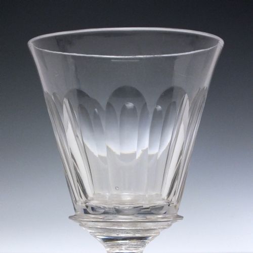PAIR GEORGIAN BUCKET BOWL GLASS RUMMERS C1820 - ADDITIONAL PHOTO 3