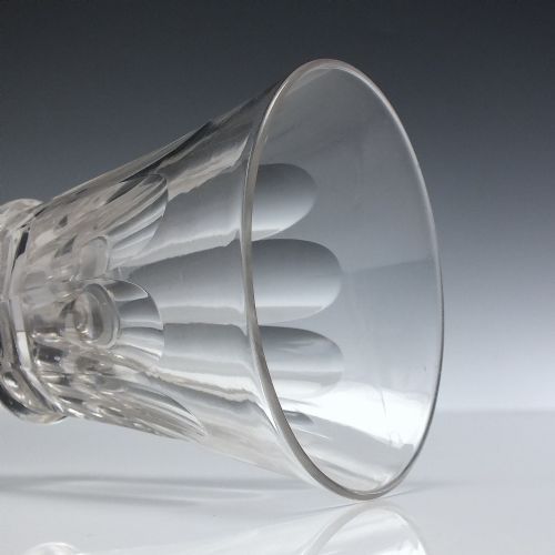 PAIR GEORGIAN BUCKET BOWL GLASS RUMMERS C1820 - ADDITIONAL PHOTO 4