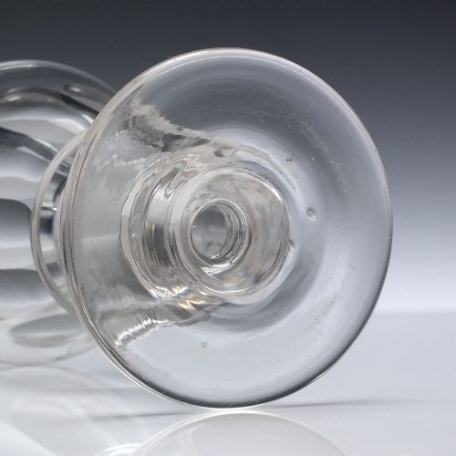 PAIR GEORGIAN BUCKET BOWL GLASS RUMMERS C1820 - ADDITIONAL PHOTO 5