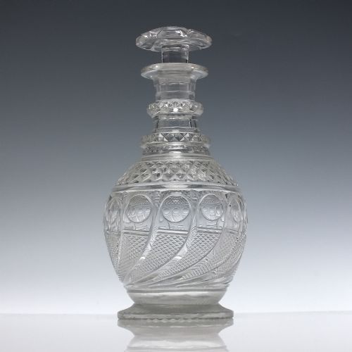 PAIR GEORGIAN SCOTTISH GLASS SPIRIT DECANTERS C182530 - ADDITIONAL PHOTO 1