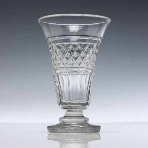 PAIR 19TH CENTURY CUT JELLY GLASSES C1840 - ADDITIONAL PHOTO 1