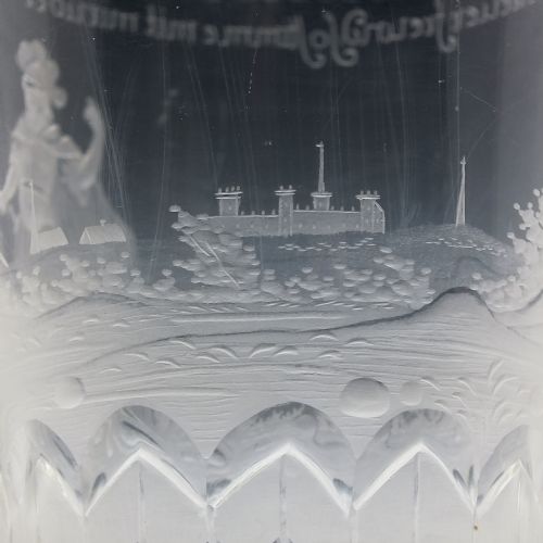 18TH CENTURY POTSDAM ENGRAVED GLASS BEAKER JOHNATHAN AND DAVID C1740 - ADDITIONAL PHOTO 9