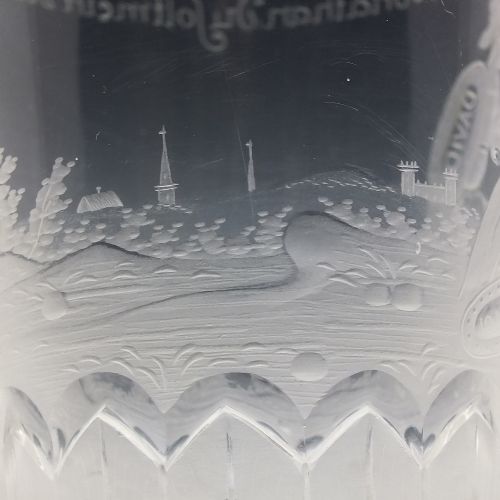 18TH CENTURY POTSDAM ENGRAVED GLASS BEAKER JOHNATHAN AND DAVID C1740 - ADDITIONAL PHOTO 10