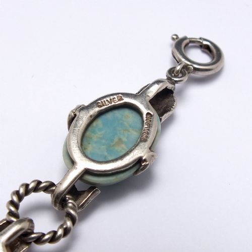 EXCEPTIONAL ANTIQUE SILVER AND SCOTTISH AGATE BRACELET C1920 - ADDITIONAL PHOTO 5