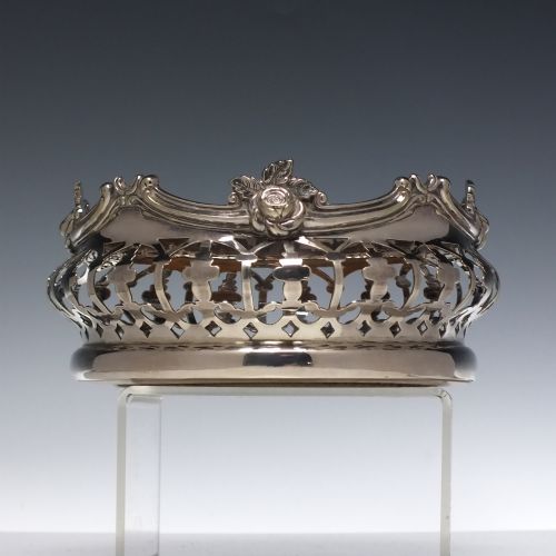 PAIR OF WILLIAM IV RETICULATED SILVER PLATED DECANTER STANDS OR COASTERS C1832 - ADDITIONAL PHOTO 5