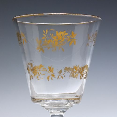 RARE WILLIAM IV GILDED GLASS RUMMER C1830 - ADDITIONAL PHOTO 3