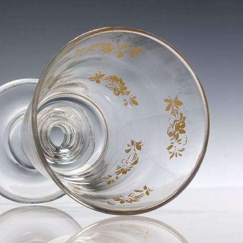 RARE WILLIAM IV GILDED GLASS RUMMER C1830 - ADDITIONAL PHOTO 5
