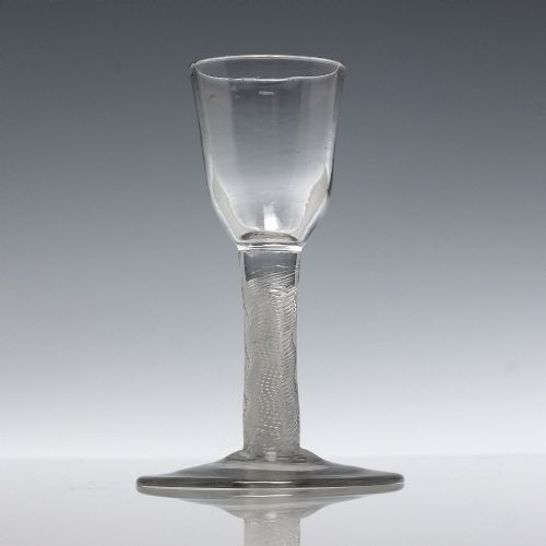RARE 18TH CENTURY AIR TWIST DRAM GLASS C1750 - ADDITIONAL PHOTO 1