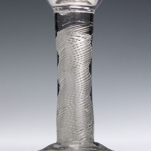 RARE 18TH CENTURY AIR TWIST DRAM GLASS C1750 - ADDITIONAL PHOTO 3