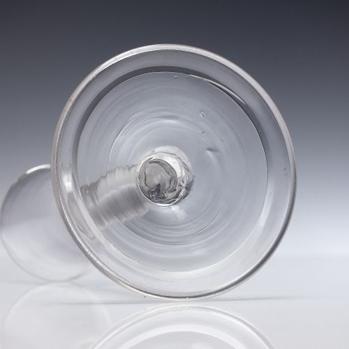 GEORGIAN PLAIN STEM SHORT WINE GLASS C1740 - ADDITIONAL PHOTO 4