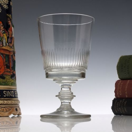 victorian bucket bowl georgian glass rummer c1840 - CATEGORY: ANTIQUE GLASS - DATED 1850