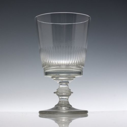 VICTORIAN BUCKET BOWL GEORGIAN GLASS RUMMER C1840 - ADDITIONAL PHOTO 1