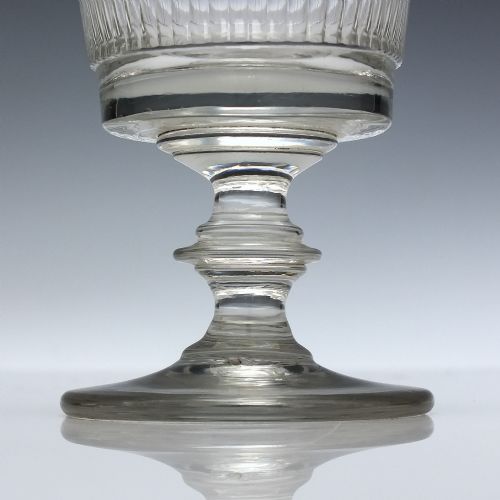 VICTORIAN BUCKET BOWL GEORGIAN GLASS RUMMER C1840 - ADDITIONAL PHOTO 2