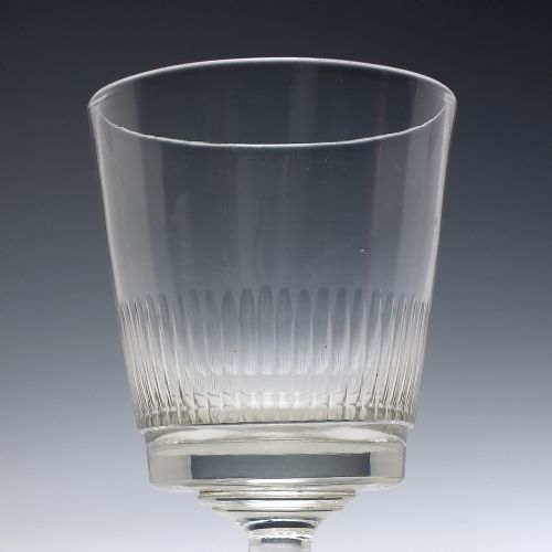 VICTORIAN BUCKET BOWL GEORGIAN GLASS RUMMER C1840 - ADDITIONAL PHOTO 3