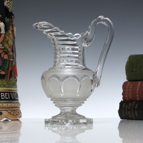 antique 19th century cut glass cream jug c1820 - CATEGORY: ANTIQUE GLASS - DATED 1850