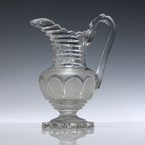 ANTIQUE 19TH CENTURY CUT GLASS CREAM JUG C1820 - ADDITIONAL PHOTO 1