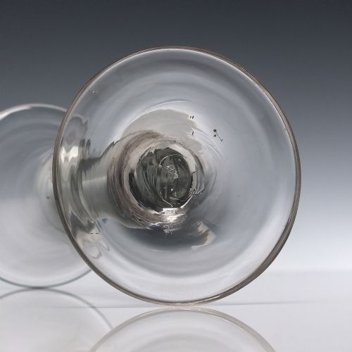 GEORGIAN PLAIN STEM WINE GLASS C1740 - ADDITIONAL PHOTO 5