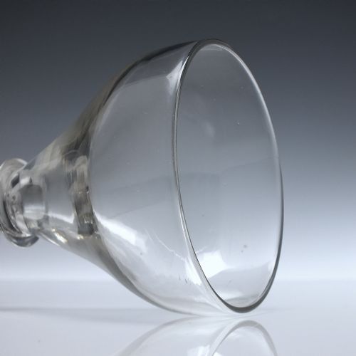 PAIR OF LARGE 19TH CENTURY GLASS RUMMERS C1850 - ADDITIONAL PHOTO 2