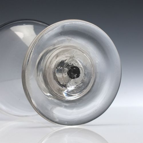 PAIR OF LARGE 19TH CENTURY GLASS RUMMERS C1850 - ADDITIONAL PHOTO 3