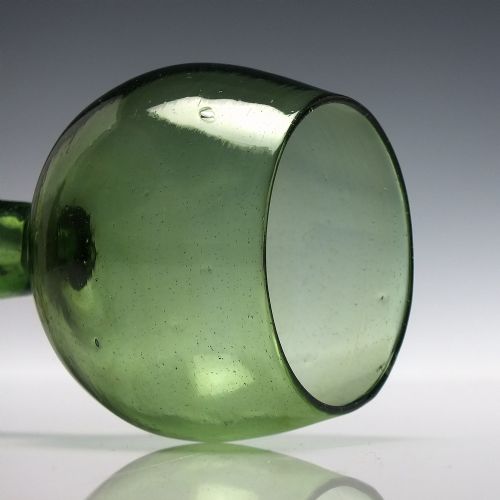 ANTIQUE ENGLISH 18TH CENTURY EXPORT WINE GLASS C1750 - ADDITIONAL PHOTO 2