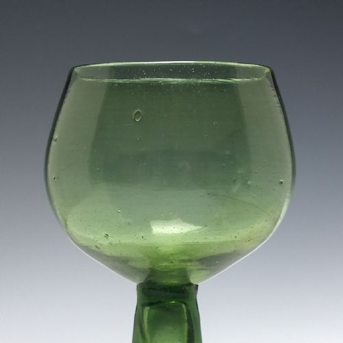 ANTIQUE ENGLISH 18TH CENTURY EXPORT WINE GLASS C1750 - ADDITIONAL PHOTO 4