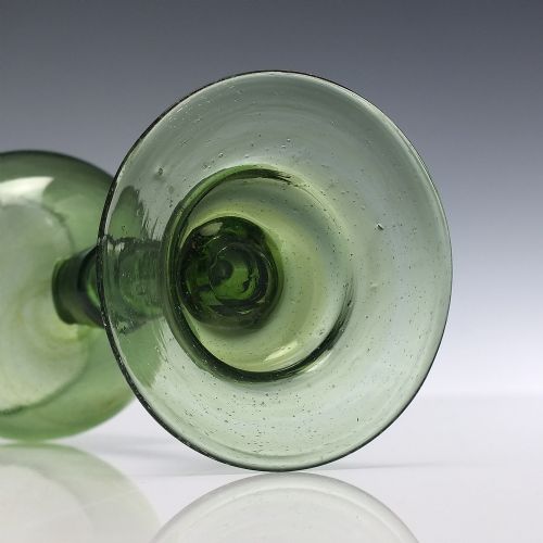 ANTIQUE ENGLISH 18TH CENTURY EXPORT WINE GLASS C1750 - ADDITIONAL PHOTO 5