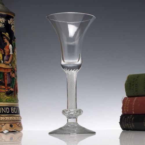 georgian 18th century composite wine glass c1750 - CATEGORY: ANTIQUE GLASS - DATED 1750