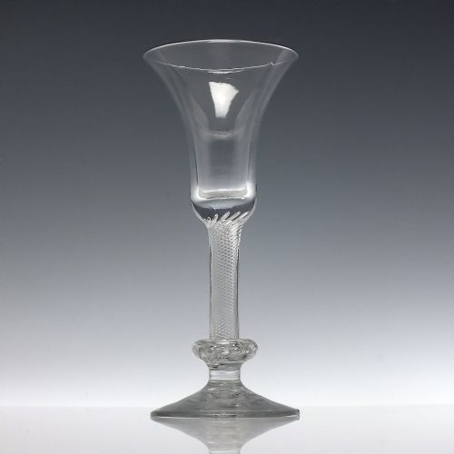 GEORGIAN 18TH CENTURY COMPOSITE WINE GLASS C1750 - ADDITIONAL PHOTO 1