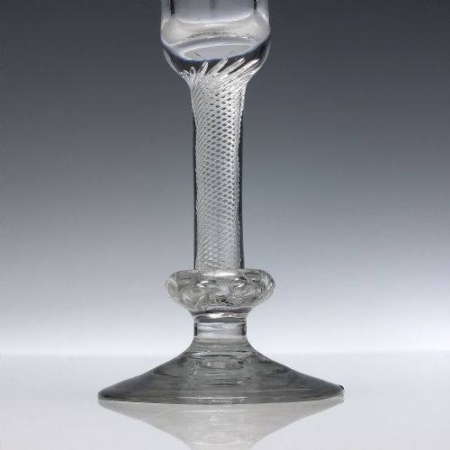 GEORGIAN 18TH CENTURY COMPOSITE WINE GLASS C1750 - ADDITIONAL PHOTO 2