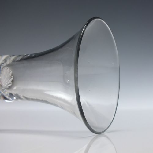GEORGIAN 18TH CENTURY COMPOSITE WINE GLASS C1750 - ADDITIONAL PHOTO 5