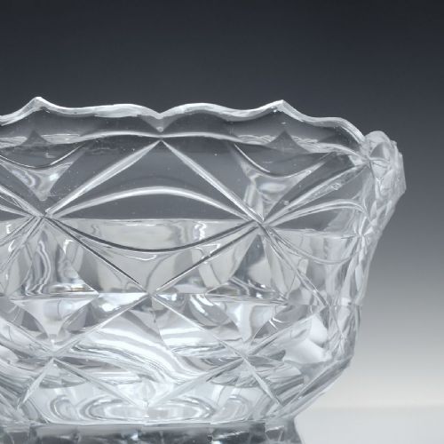 ANGLO IRISH CUT OVAL GLASS SERVING BOWL WITH COVER C1820 - ADDITIONAL PHOTO 2