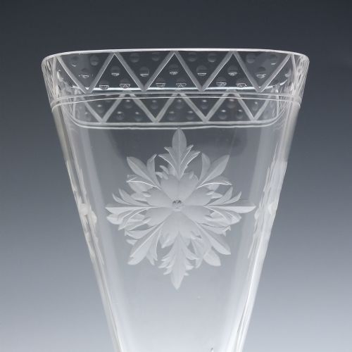 RARE VIENNA WORLD FAIR ENGRAVED WINE GLASS C1873 - ADDITIONAL PHOTO 3