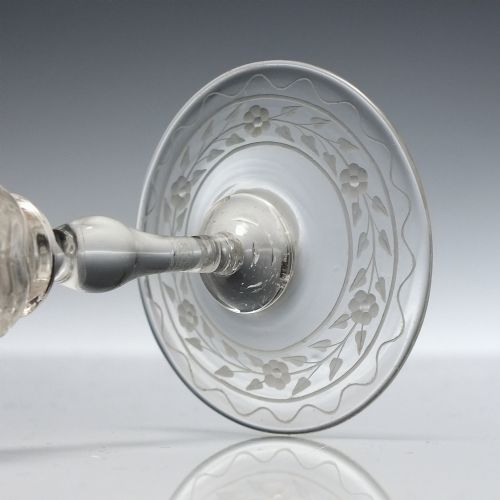 LOBMEYR ENGRAVED ART NOUVEAU WINE GLASS C1900 - ADDITIONAL PHOTO 6