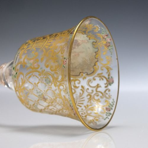 VENETIAN SALVIATI CO ENAMELLED AND GILDED LIQUEUR GLASS C1890 - ADDITIONAL PHOTO 8