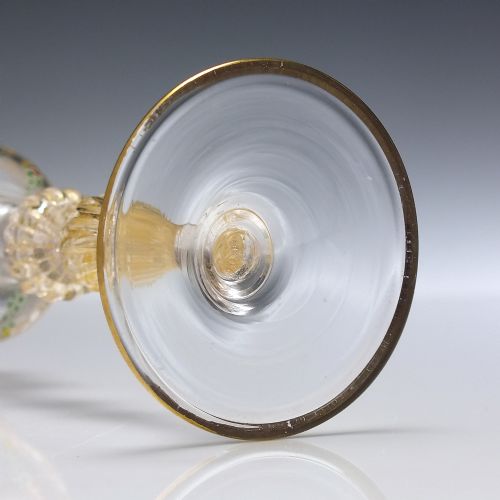 VENETIAN SALVIATI CO ENAMELLED AND GILDED LIQUEUR GLASS C1890 - ADDITIONAL PHOTO 9