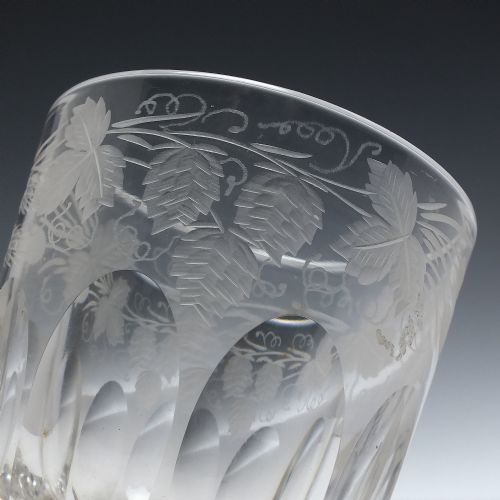 19TH CENTURY ENGRAVED 'LAST DROP' WHISKY TUMBLER C1870 - ADDITIONAL PHOTO 2