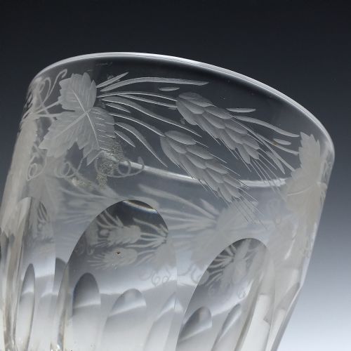 19TH CENTURY ENGRAVED 'LAST DROP' WHISKY TUMBLER C1870 - ADDITIONAL PHOTO 3