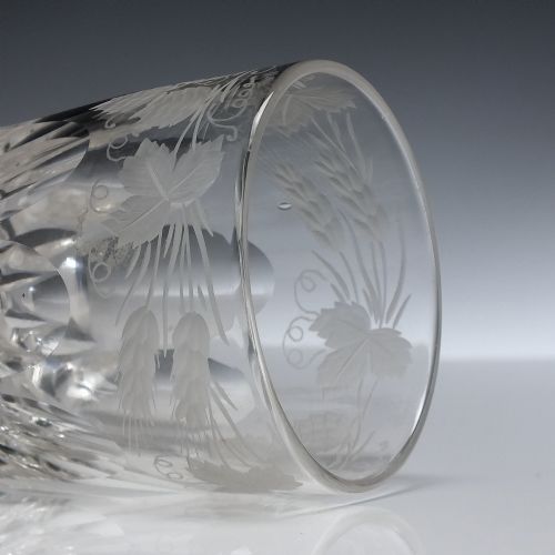 19TH CENTURY ENGRAVED 'LAST DROP' WHISKY TUMBLER C1870 - ADDITIONAL PHOTO 6
