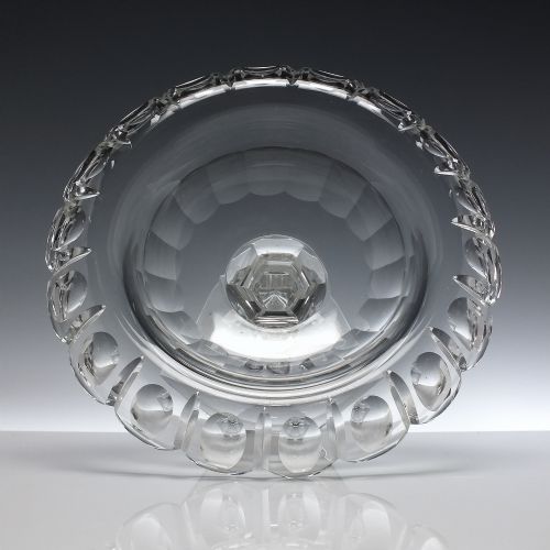 SUPERB FRENCH VAL ST LAMBERT GLASS COMPORT 'DUMORTIER' C1905 - ADDITIONAL PHOTO 2