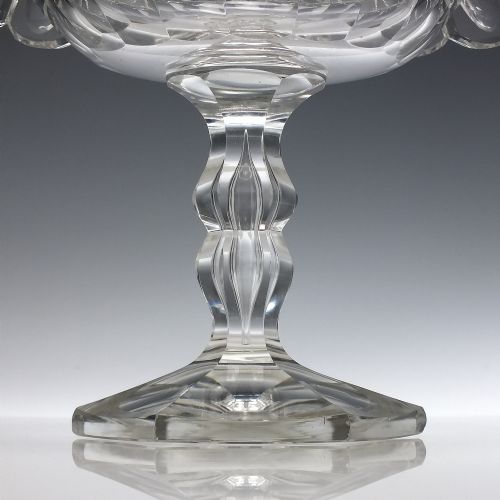 SUPERB FRENCH VAL ST LAMBERT GLASS COMPORT 'DUMORTIER' C1905 - ADDITIONAL PHOTO 4