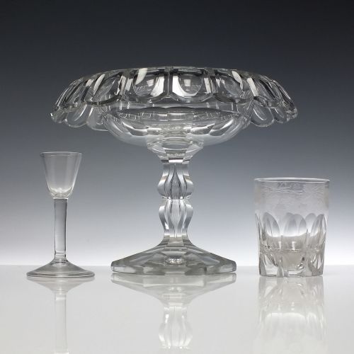 SUPERB FRENCH VAL ST LAMBERT GLASS COMPORT 'DUMORTIER' C1905 - ADDITIONAL PHOTO 5