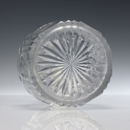 GEORGIAN CYLINDRICAL CUT GLASS DECANTER C1830 - ADDITIONAL PHOTO 3