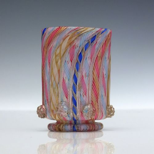 VENETIAN SALVIATI C ZANFIRICO AVENTURINE GLASS TUMBLER 185990 - ADDITIONAL PHOTO 4
