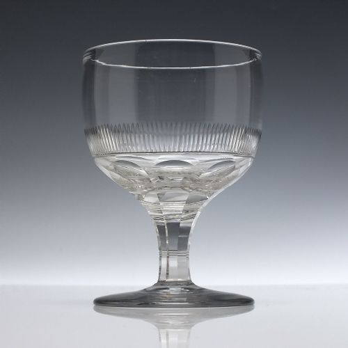 PAIR GEORGIAN GLASS RUMMERS C1800 - ADDITIONAL PHOTO 1